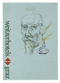 Martin Kippenberger - Hombres con barba y mujere con pelo (Weitzerhotels Graz)