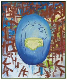 Martin Kippenberger - Mutter in der Wohnung = Wirklichkeit, tote Mutter = Wahrheit (Mother in the Apartment = Reality, Dead Mother = Truth), (from the I.N.P Pictures series)