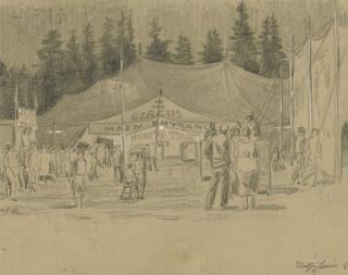 Martin Lewis - Drawing for Circus Night