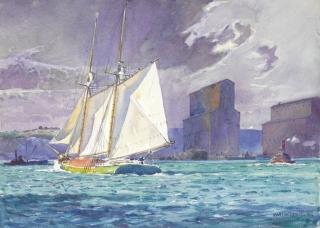 Martin Lewis - North River, New York