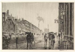 Martin Lewis - Rain on Murray Hill (McCarron 75)
