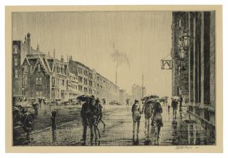 Martin Lewis - Rain on Murray Hill
