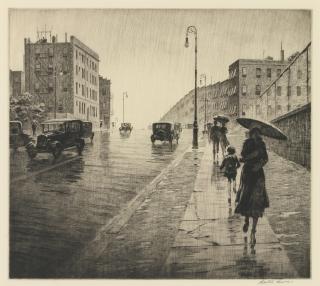 Martin Lewis - Rainy Day, Queens (Mccarron 94)