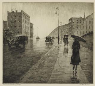Martin Lewis - Rainy Day, Queens (Mccarron 94)