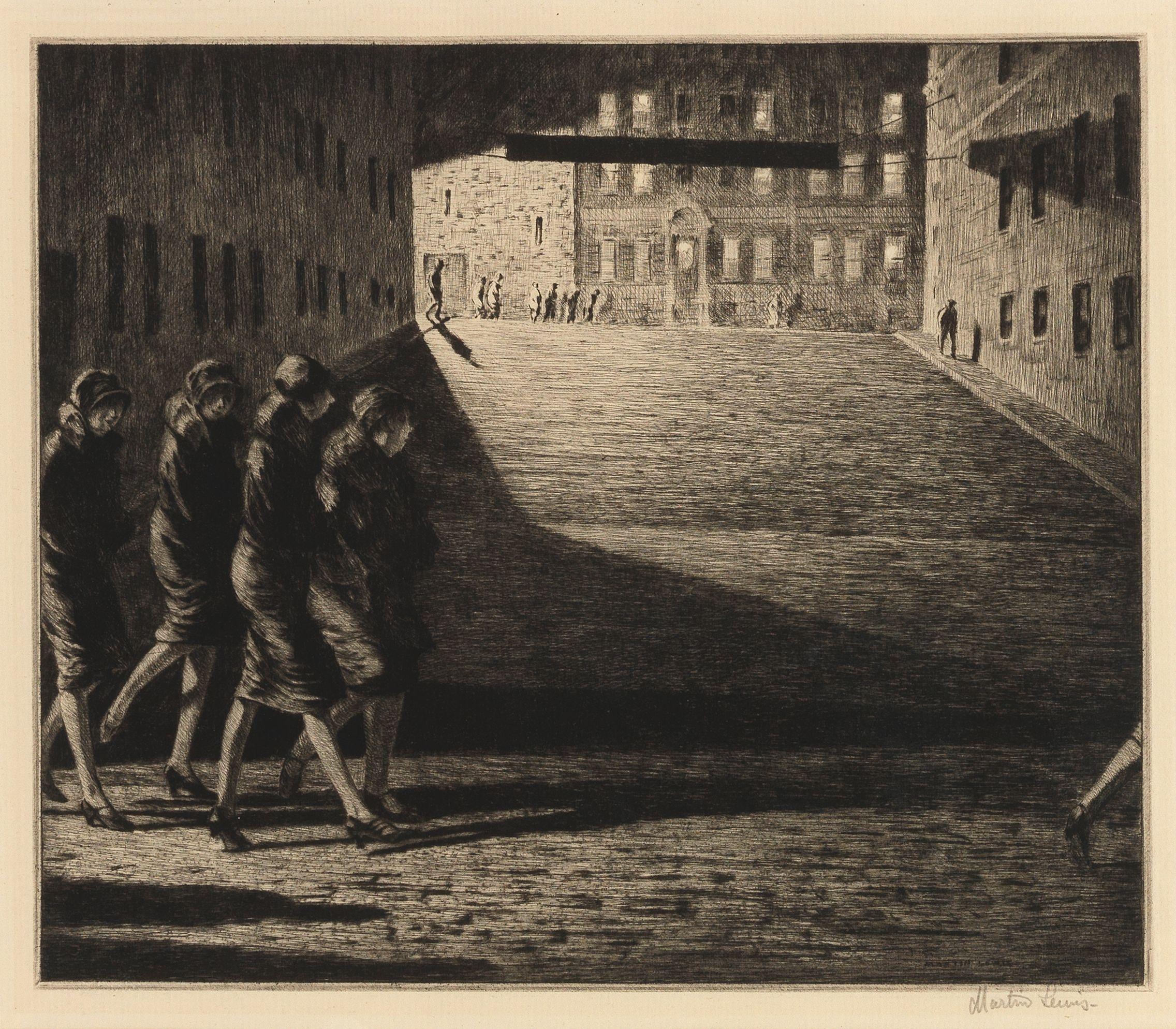Martin Lewis - Shadows on the Ramp