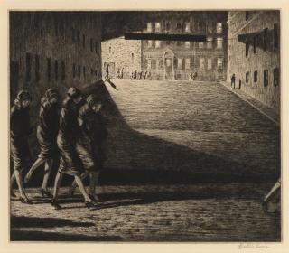 Martin Lewis - Shadows on the Ramp
