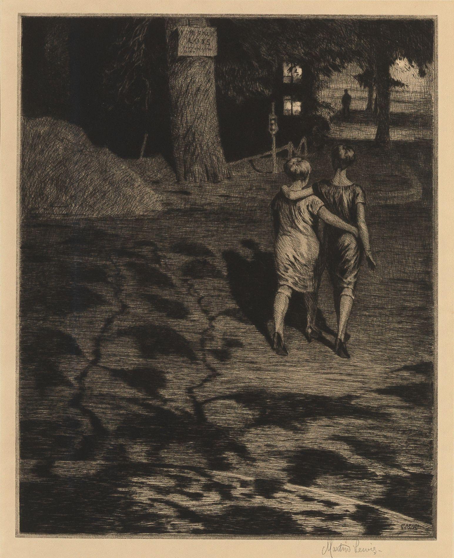 Martin Lewis - Suburban Evening