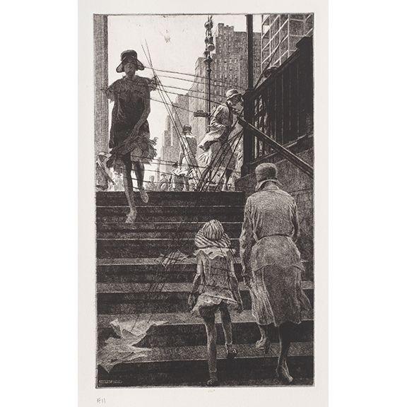 Martin Lewis - Subway Steps