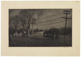 Martin Lewis - Wet Night, Route 6