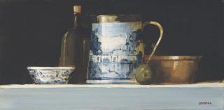 Martin Mooney - Still life with port bottle