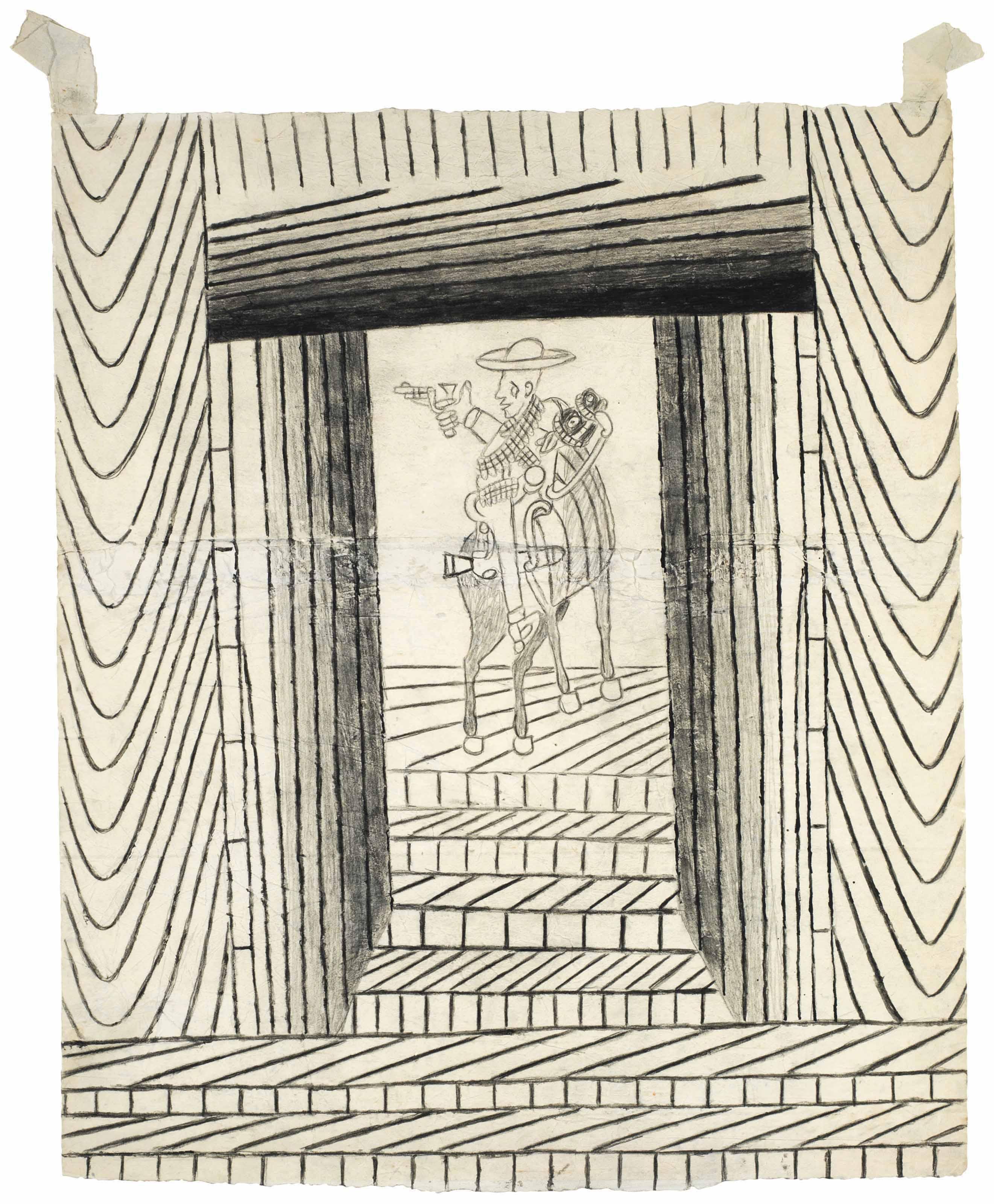 Martín Ramírez - Horse and Rider