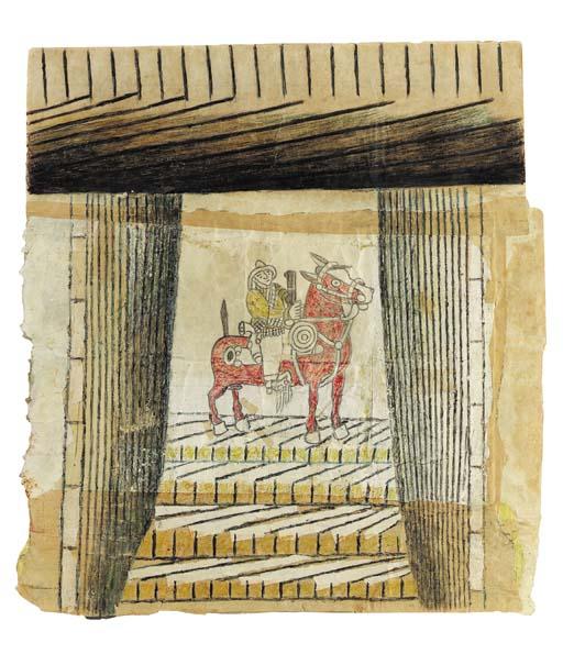 Martin Ramirez - Horse and Rider