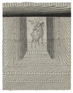 Martín Ramírez - Untitled (Caballero)