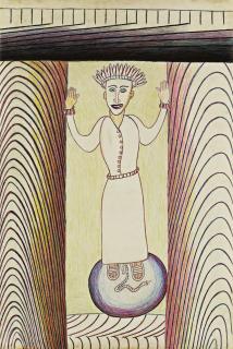 Martín Ramírez - Untitled (Madonna)