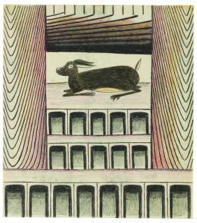 Martín Ramírez - Untitled (Rabbit/Deer)