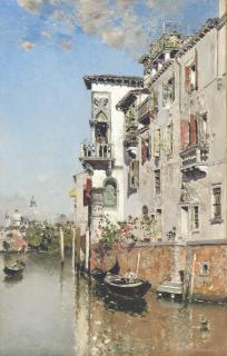 Martin Rico y Ortega - A Venetian canal