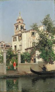 Martin Rico Y Ortega - A Venetian serenade