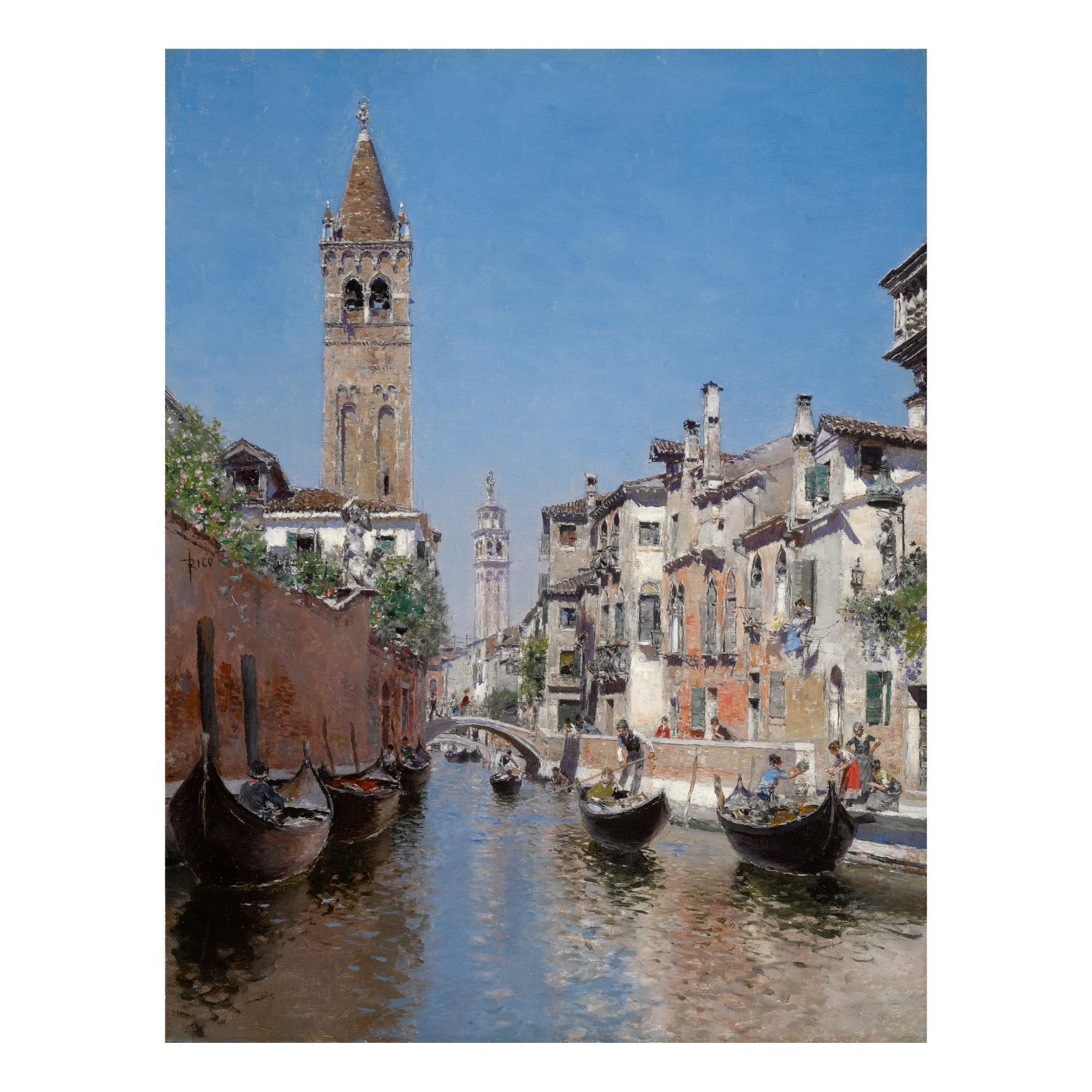 Martín Rico Y Ortega - Rio Di San Barnaba, Venice
