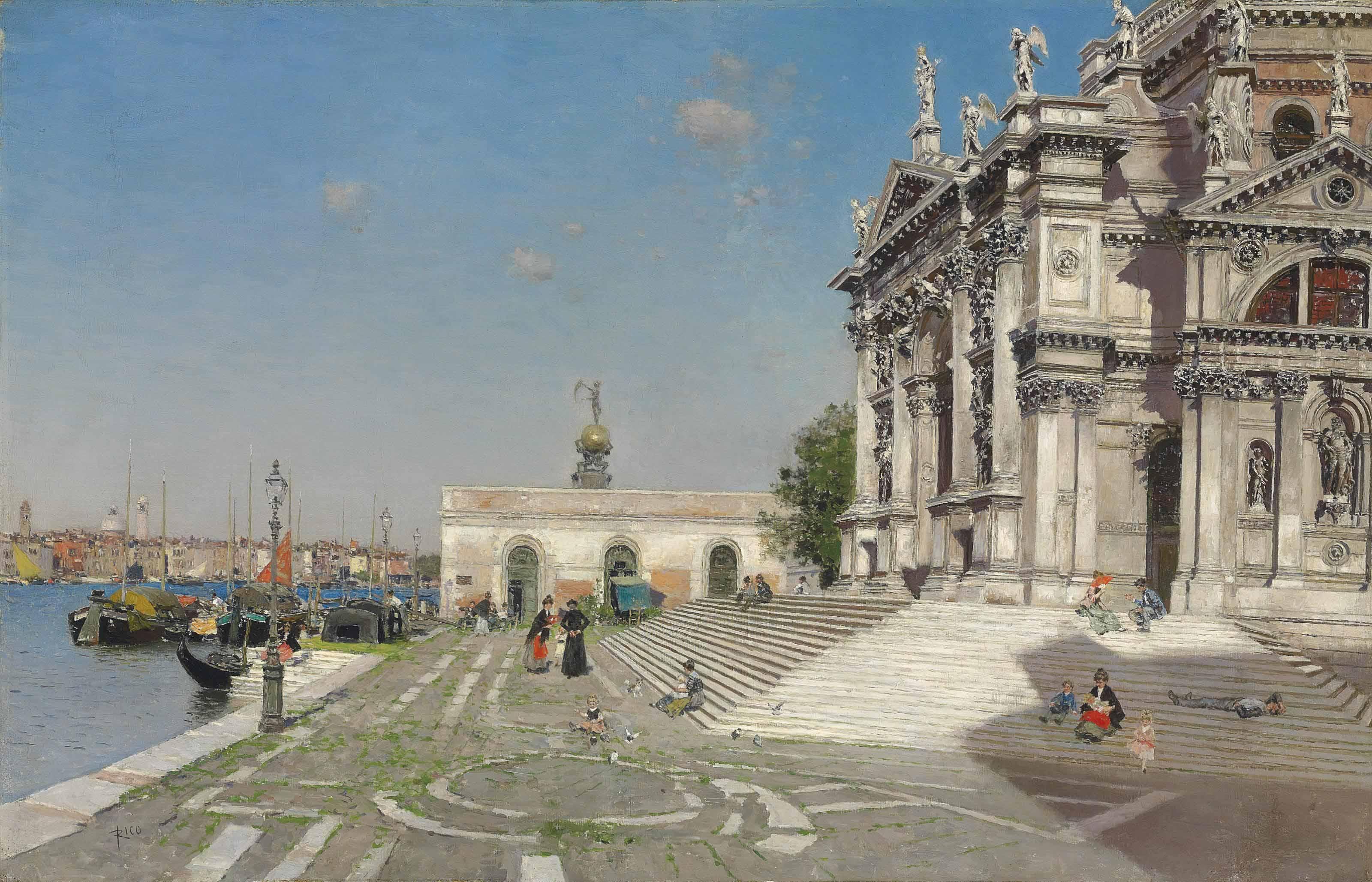 Martín Rico Y Ortega - Santa Maria della Salute and the Dogana, Venice