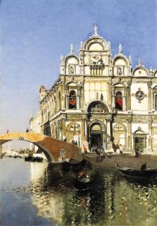 Martin Rico Y Ortega - Scuola Grandi di San Marco and Campo San Giovanni e Paolo, Venice