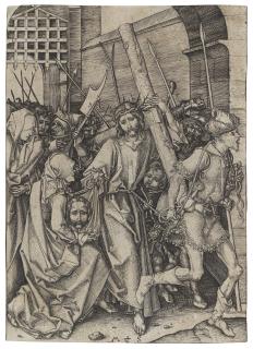 Martin Schongauer - Christ carrying the Cross, from: The Passion