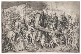 Martin Schongauer - Christ carrying the Cross