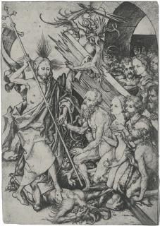 Martin Schongauer - Christ In Limbo (B. 19; Holl., L. 29)