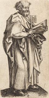 Martin Schongauer - Der Apostel Petrus.