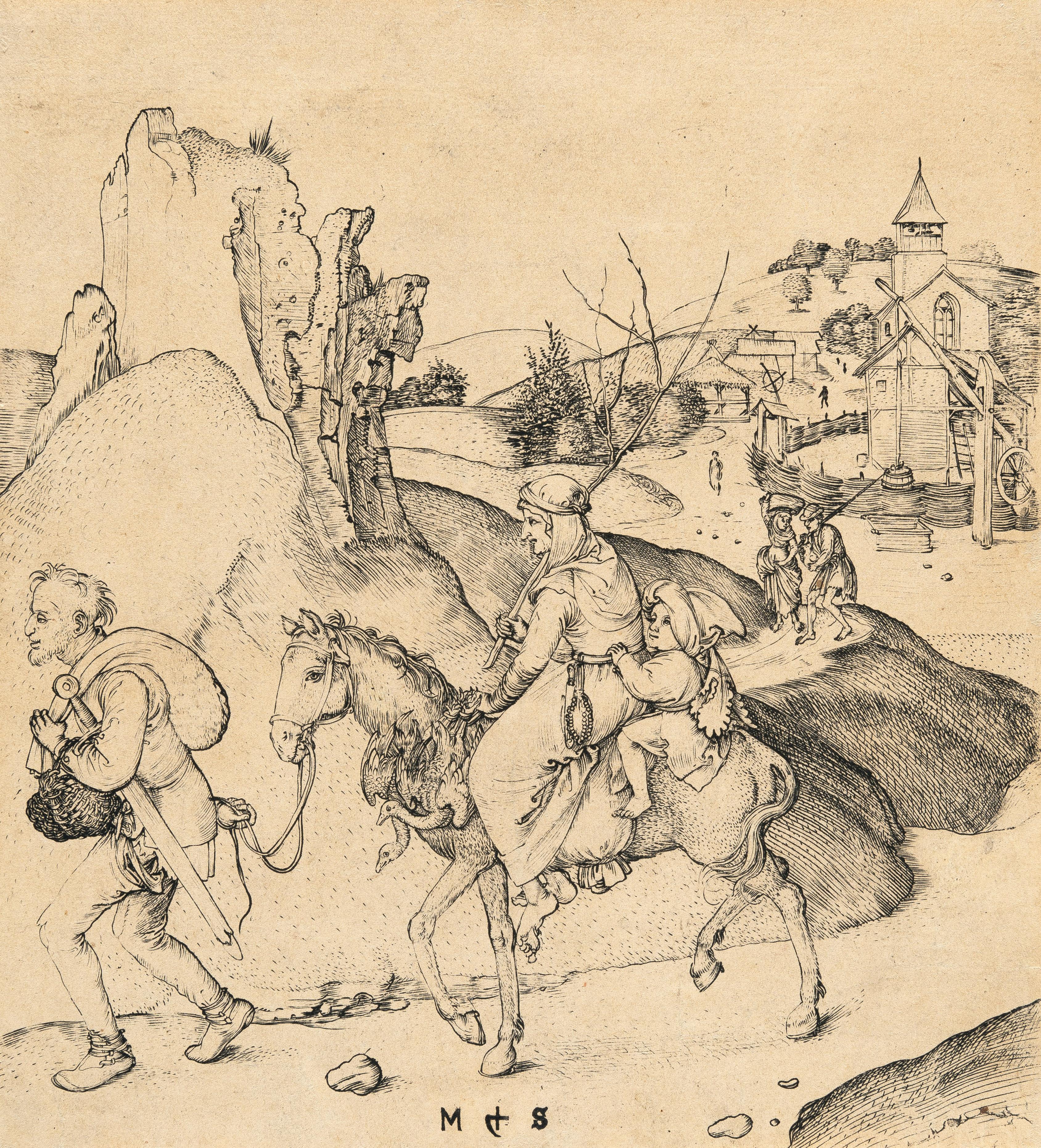 Martin Schongauer - Der Auszug zum Markte