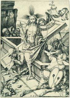 Martin Schongauer - Die Auferstehung Christi