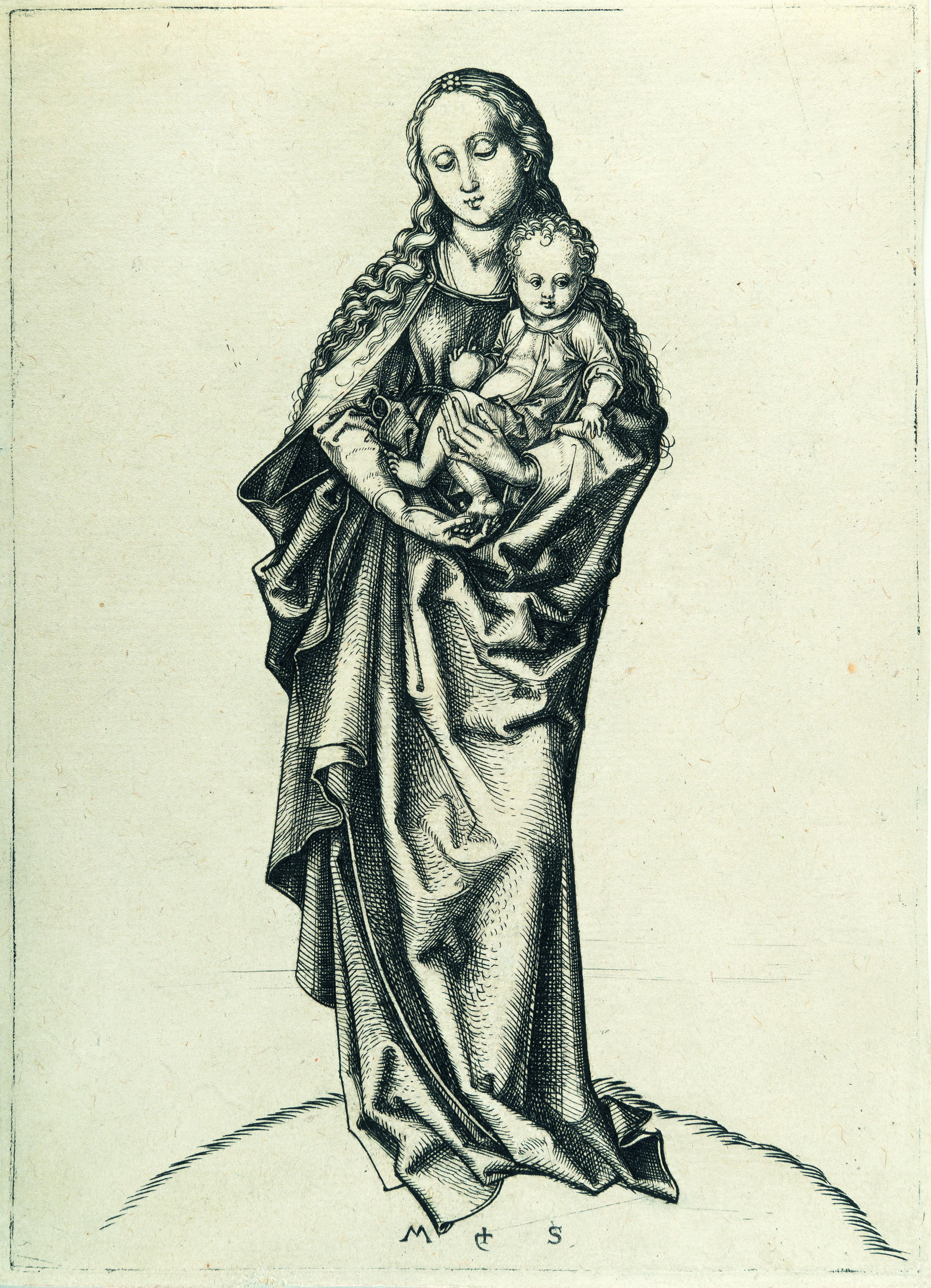 Martin Schongauer - Die Madonna mit dem Apfel