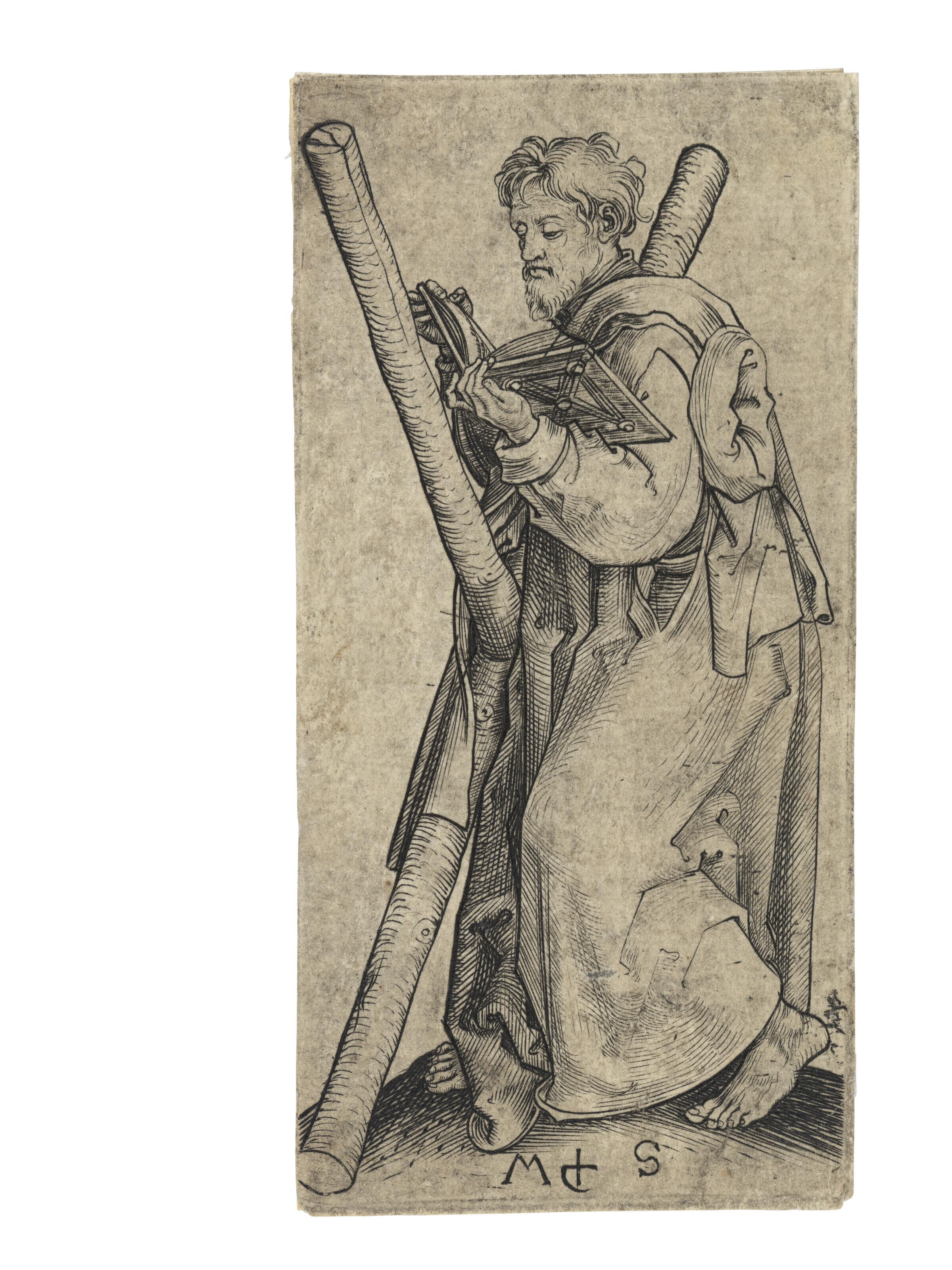 Martin Schongauer - Saint Andrew, from: The Apostles