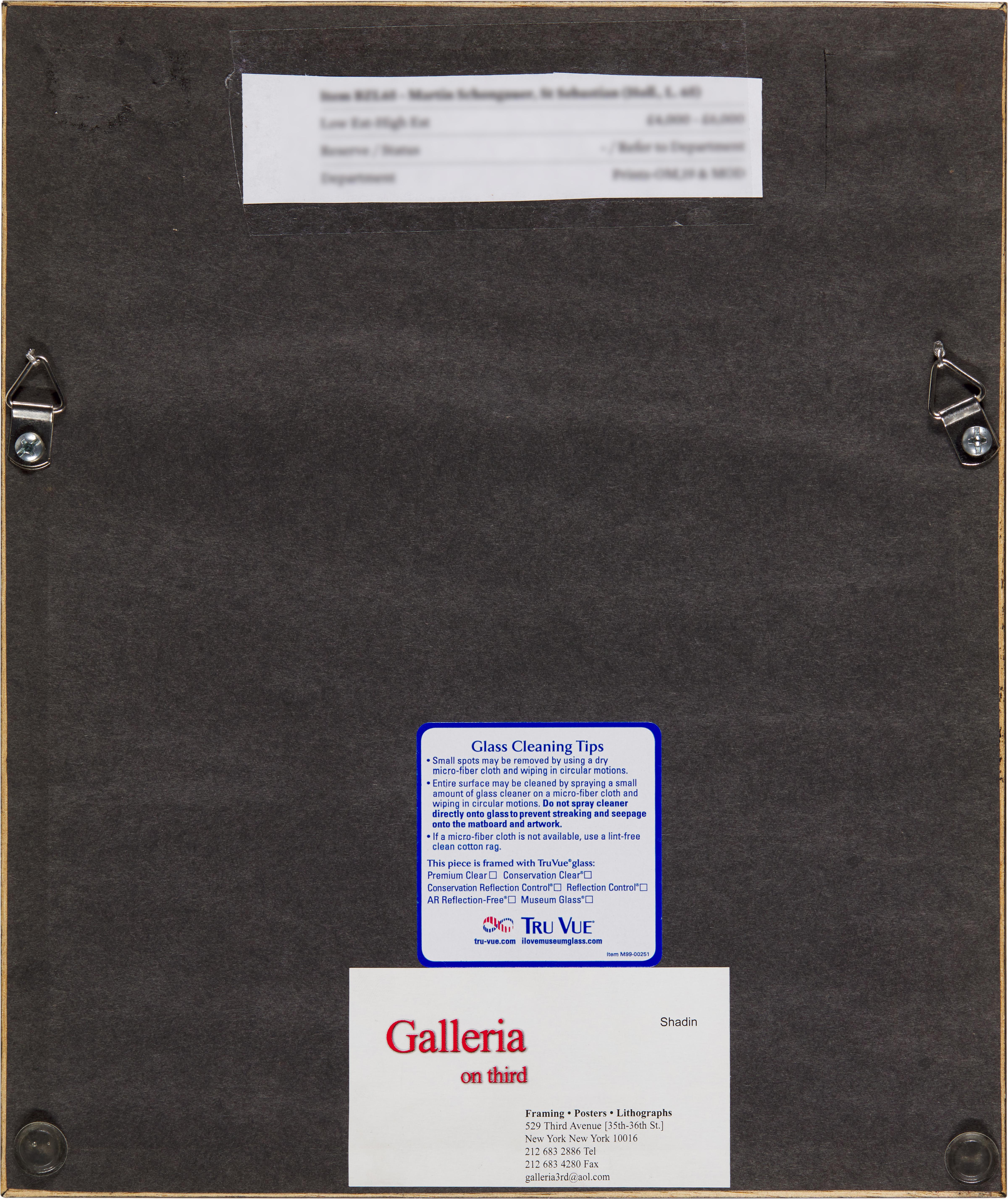 Martin Schongauer - St Sebastian (B. 59; Holl., L. 65)