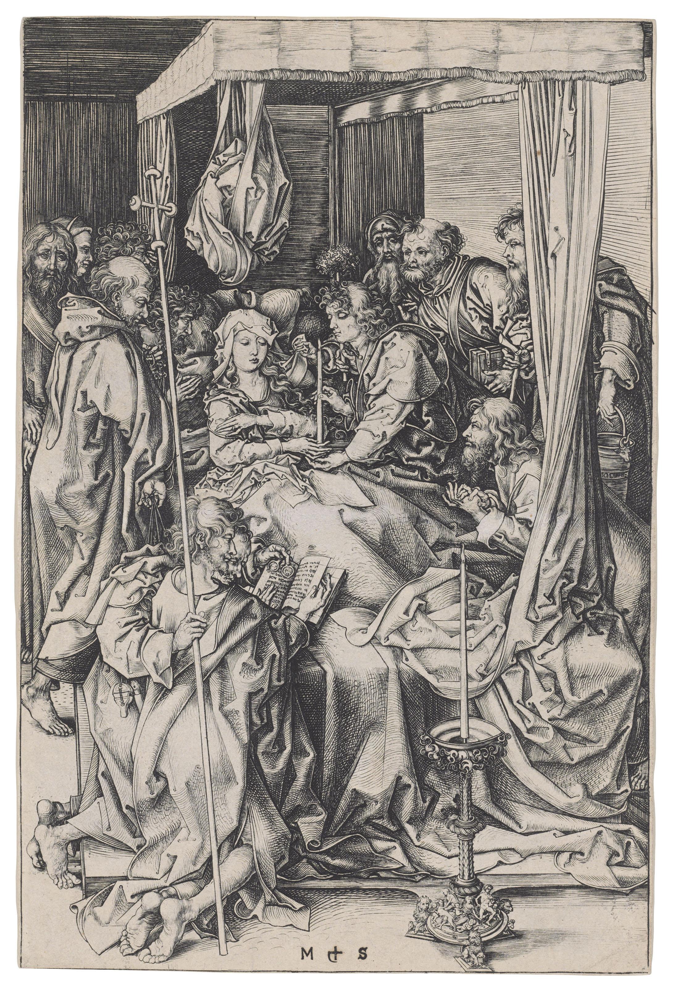 Martin Schongauer - The Death of the Virgin