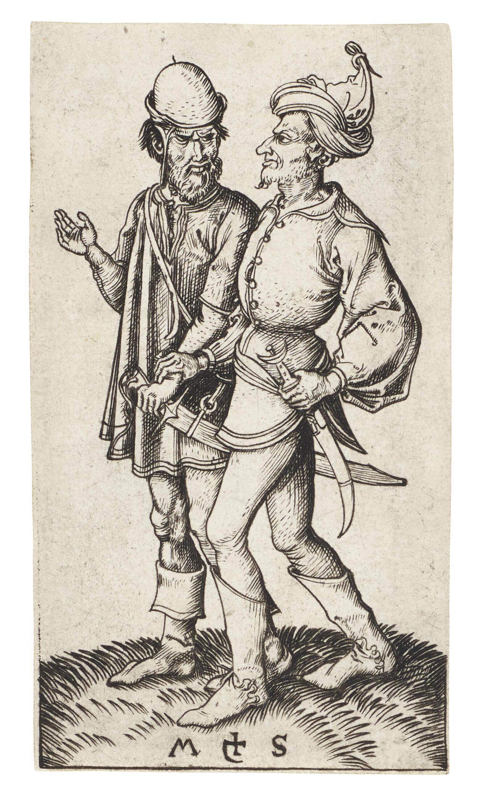 Martin Schongauer - Two Turks