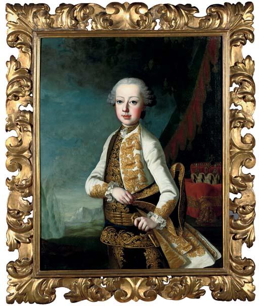 Martin van Meytens II - Portrait of Emperor Leopold II, three-quarter-length, in formal dress