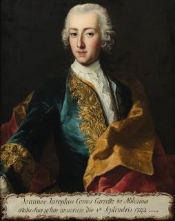 Martin Van Meytens Le Jeune - Portrait Of Joannes Josephus Comes Carretto De Milesmo (1723-1800)