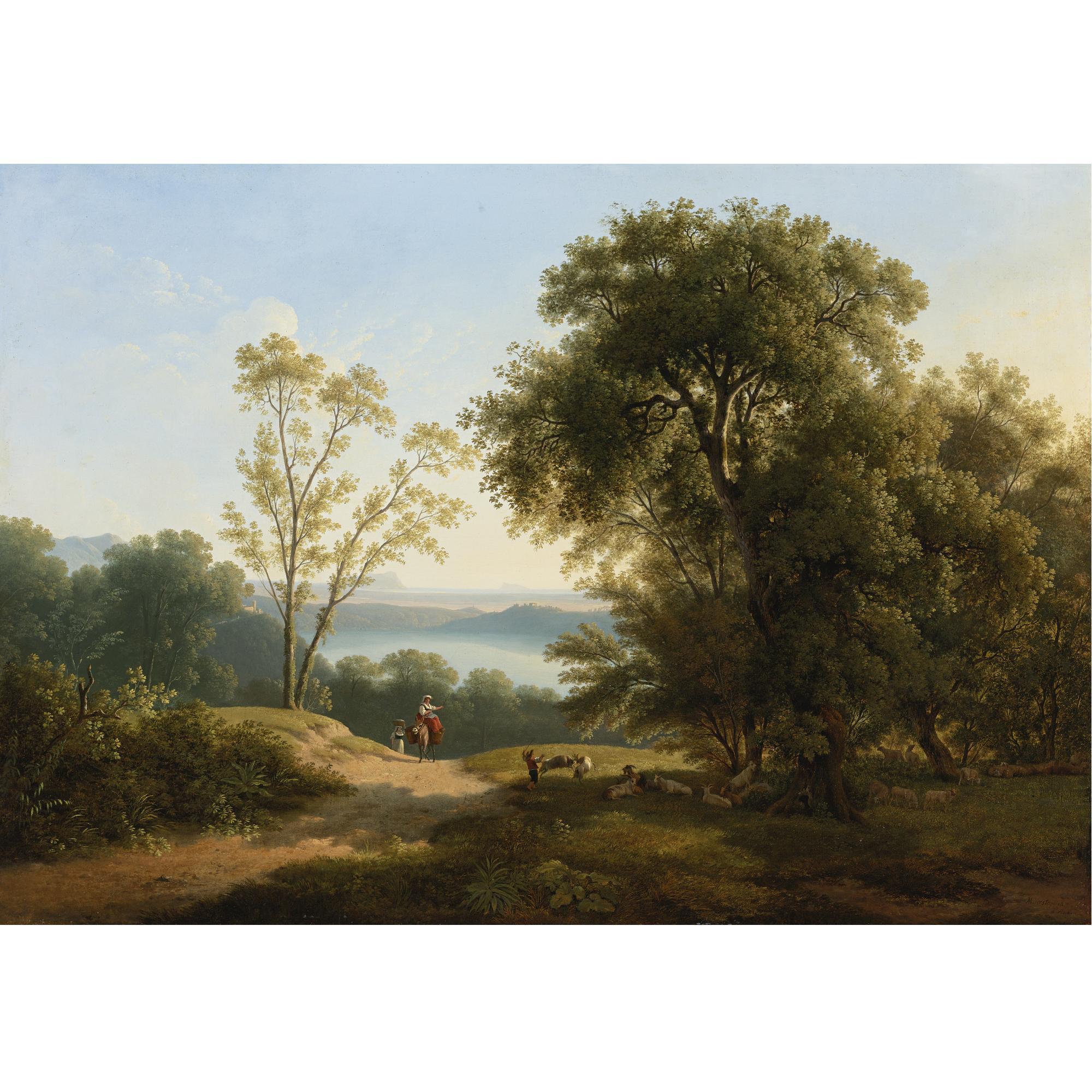 Martin Verstappen - View Of Lake Albano