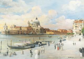 Martin Weblus - Blick über den Canal Grande auf die Punta della Dogana