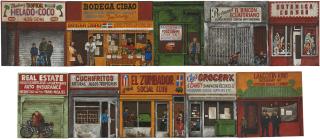 Martin Wong - Ten Brooklyn Storefronts