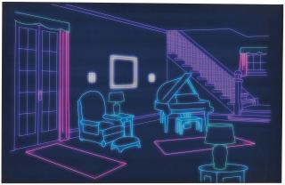 Martine Aballéa - Luminaville, Salon violet, 2003