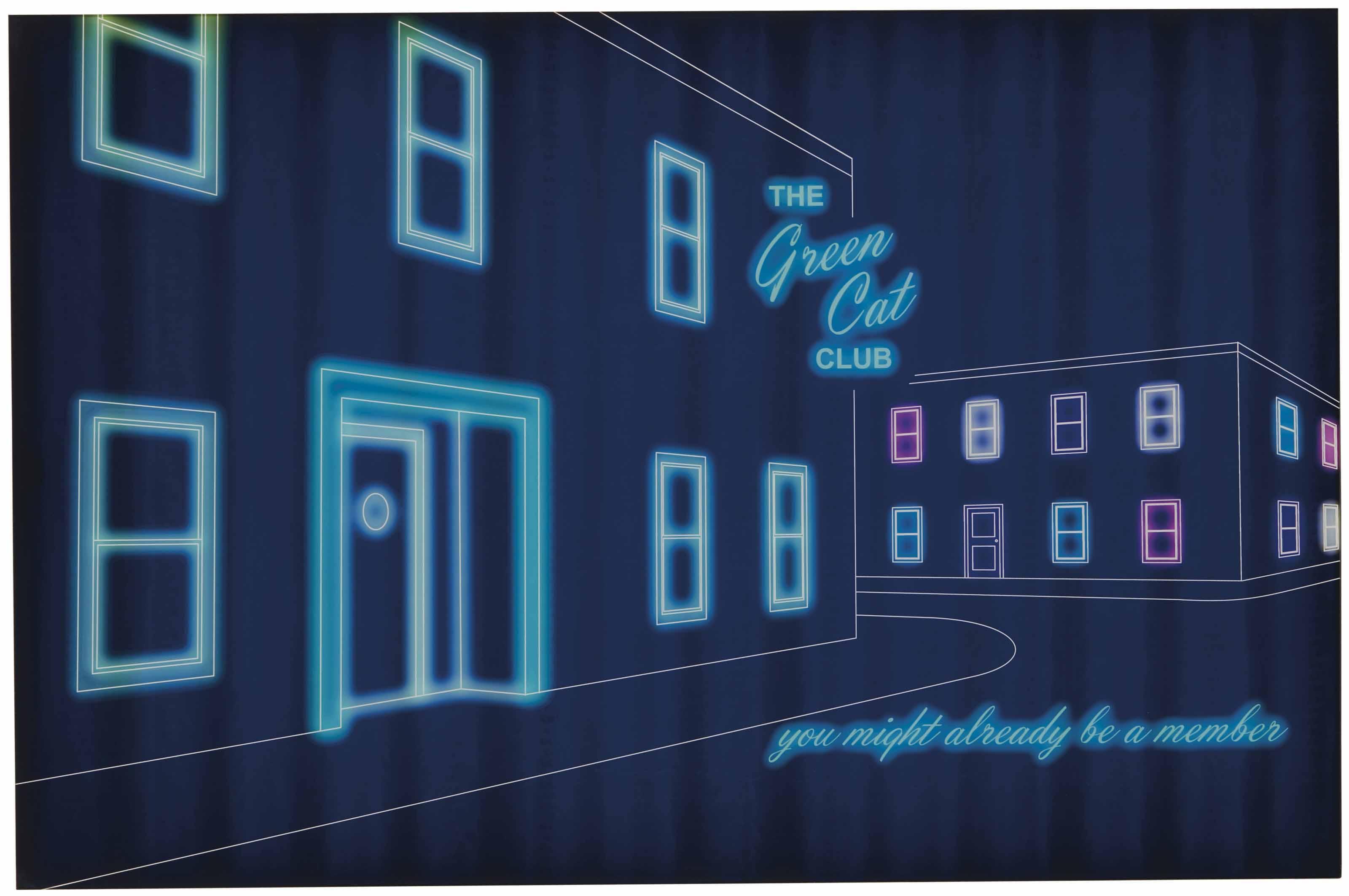 Martine Aballéa - The green Cat Club, 2001