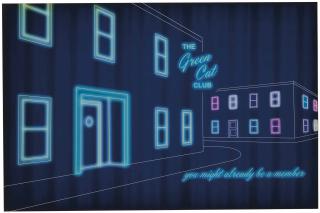 Martine Aballéa - The green Cat Club, 2001