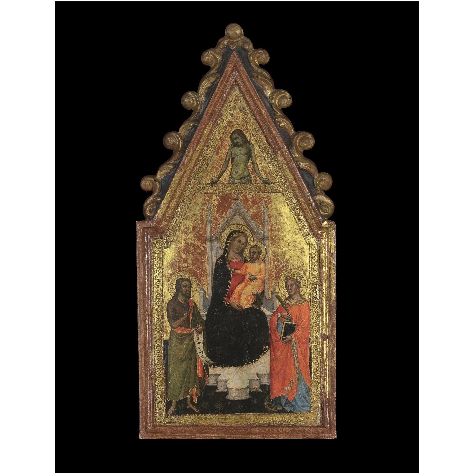 Martino di Bartolommeo di Biagio - The Madonna And Child With Saints John The Baptist And Catherine Of Alexandria