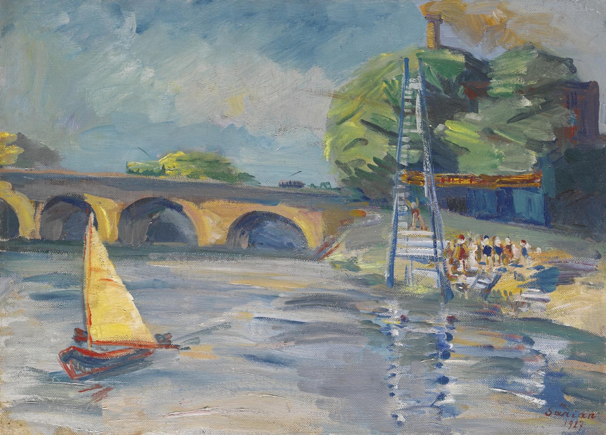 Martiros Sarian - The Seine, Paris