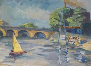 Martiros Sarian - The Seine, Paris