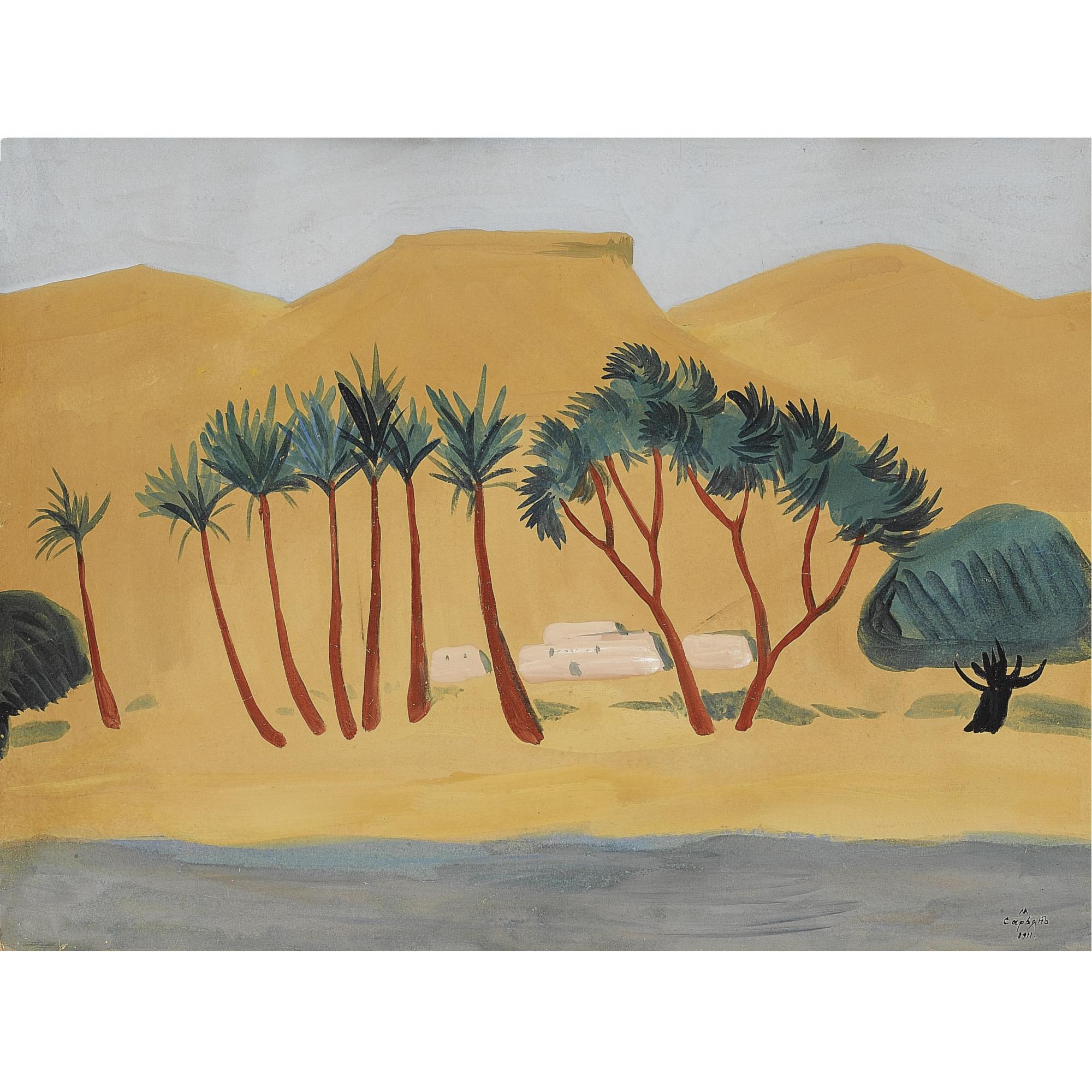 Martiros Sergeevich Saryan - Desert Oasis