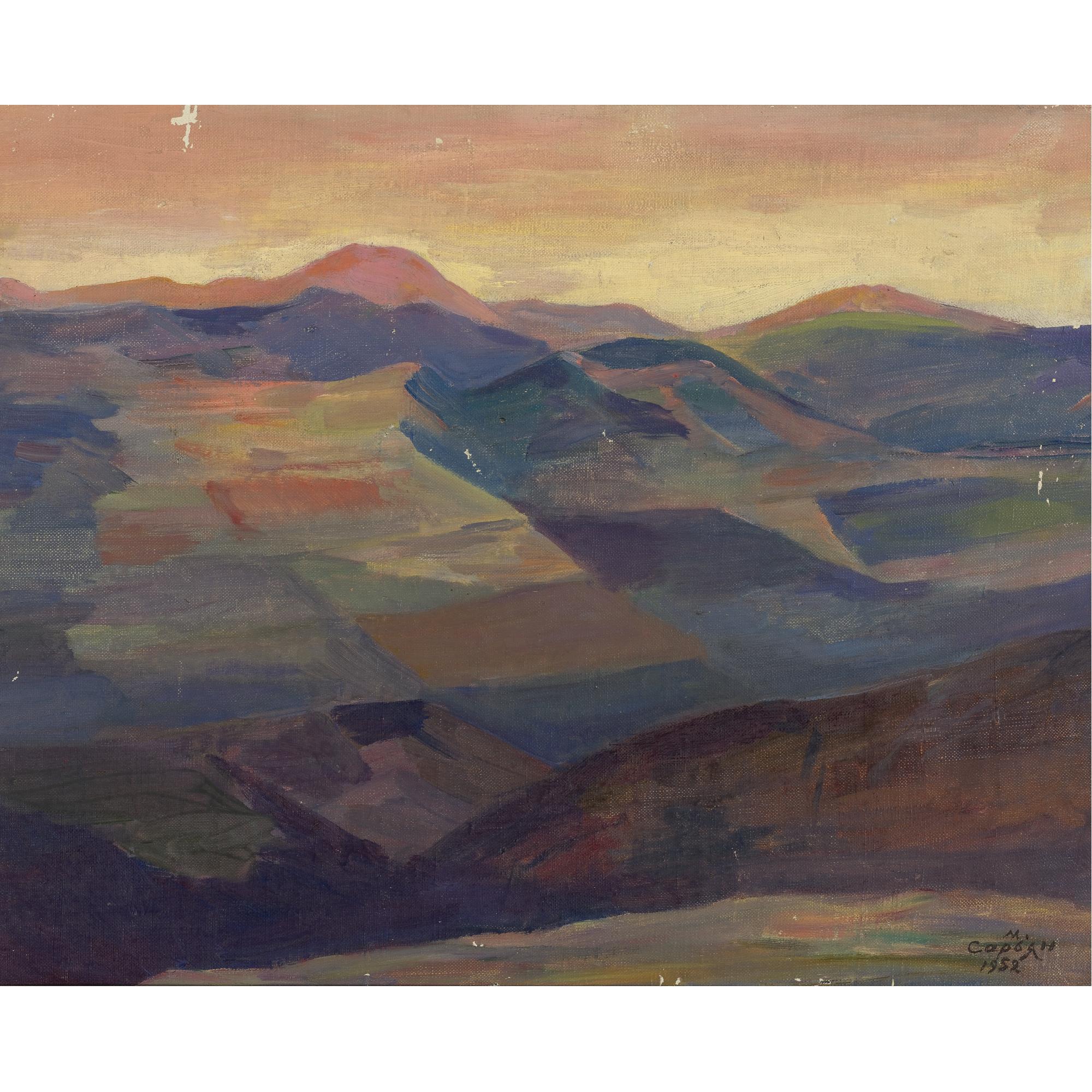 Martiros Sergeevich Saryan - Russian Sunrise In Tumanyan, 1952