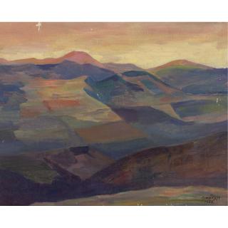 Martiros Sergeevich Saryan - Russian Sunrise In Tumanyan, 1952