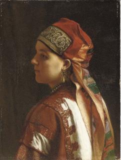 Martselli Gavrilovich Sukhorovskii - Portrait of a Provincial Lady in Kokoshnik